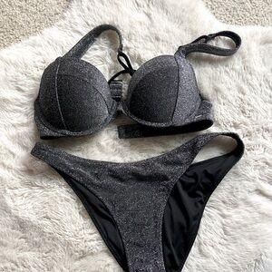Victoria Secret black sparkle bikini